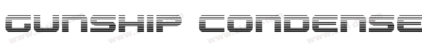 Gunship Condensed字体转换
